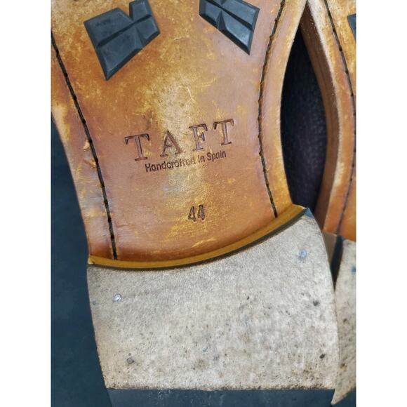 TAFT Rome Boot Oxblood Burgundy Pebbled Leather EU 44 US Mens 11 EUC - Picture 9 of 14